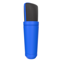 rendu 3d de l'objet microphone isolé png