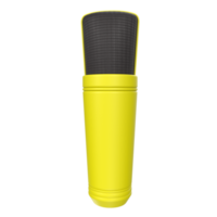 rendu 3d de l'objet microphone isolé png