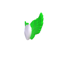 heart with wings isolated on background png