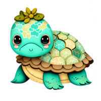 Cute  Turtle Sublimation Clipart png