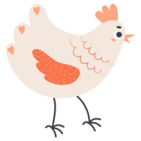 klistermärke söt kyckling png