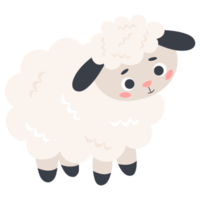 autocollant animal mignon. mouton png