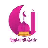 Lailatul Qadr design with moon and masque png