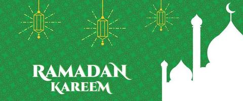 Ramadan Kareem Greetings, background for Islamic style backdrop. Muslim holiday and festival. vector