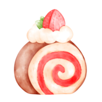 fragola dolci dolce acquerello illustrazione png