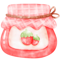 Strawberry Sweets Dessert Watercolor illustration png