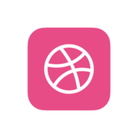 Dribble logo png, Dribbble icon transparent png
