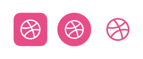 dribblare logo png, Dribbble icona trasparente png