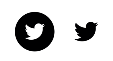 Black And White Twitter Logo Png