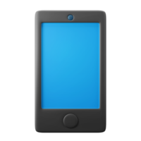 mínimo moderno teléfono móvil pantalla interfaz de usuario tema estilo 3d render ui icono ilustración aislado png