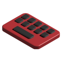 illustration d'icône de clavier 3d png