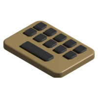 3D-Tastatur-Symbol-Darstellung png