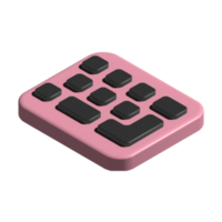3d icona di tastiera png