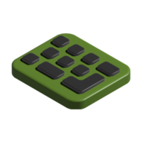 3d ikon av tangentbord png