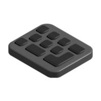 icône 3d du clavier png