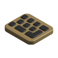 icône 3d du clavier png