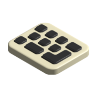 3D-Symbol der Tastatur png