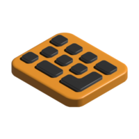 ícone 3d do teclado png