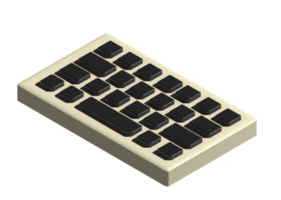 3d icono de teclado png