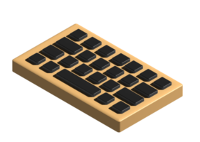 3D-Symbol der Tastatur png