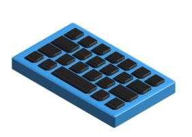 3d icona di tastiera png