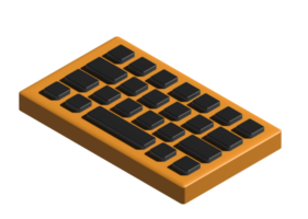 3d icono de teclado png
