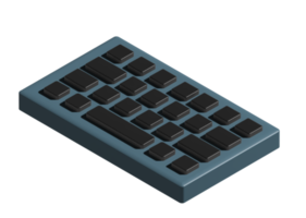 3D-Symbol der Tastatur png