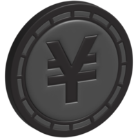 signo de moneda 3d yen o yuan png