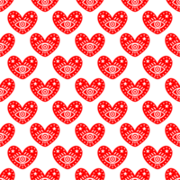 Seamless heart pattern png