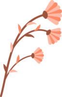 Colorful flower element png