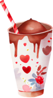 Love Coffee Cup Watercolor png