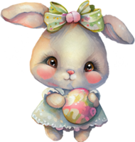 Cute Bunny Easter Watercolor png