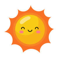 icono de sol de dibujos animados. png