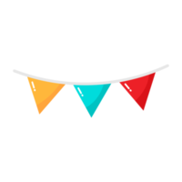 Bunting and party flags icon. png