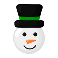 icono de muñeco de nieve de feliz navidad. png