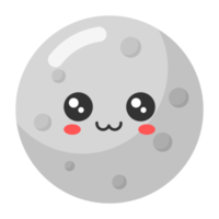 icono de la luna de dibujos animados. png