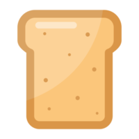ícone de pão dos desenhos animados. png