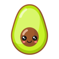 Cartoon Avocado icon. png