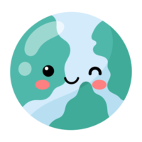 World globe character icon. png