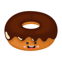 icono de personaje de dibujos animados de donut. png