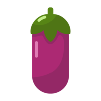 icône d'aubergine de dessin animé. png