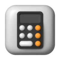 Calculator 3D application icon png