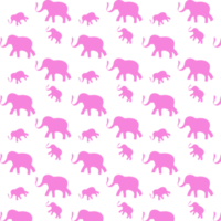 fundo com elefantes cor de rosa. png