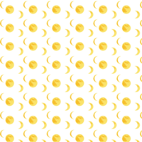 Background with illustrations of different phases of the moon. png