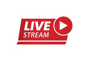 Live Stream Vector element design.