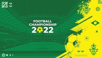 Football Background Vector. Football background for banner, card and flyer vector