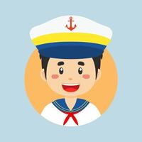 Avatar of a Sailor Character vector