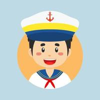 Avatar of a Sailor Character vector