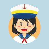 Avatar of a Sailor Character vector