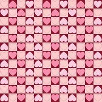 Seamless pattern with heart shapes vector